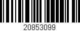 Código de barras (EAN, GTIN, SKU, ISBN): '20853099'