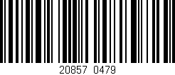 Código de barras (EAN, GTIN, SKU, ISBN): '20857/0479'