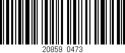 Código de barras (EAN, GTIN, SKU, ISBN): '20859/0473'