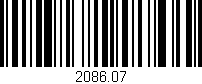 Código de barras (EAN, GTIN, SKU, ISBN): '2086.07'