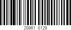 Código de barras (EAN, GTIN, SKU, ISBN): '20861/0129'