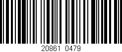 Código de barras (EAN, GTIN, SKU, ISBN): '20861/0479'