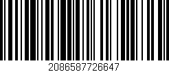 Código de barras (EAN, GTIN, SKU, ISBN): '2086587726647'