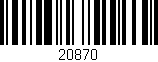 Código de barras (EAN, GTIN, SKU, ISBN): '20870'