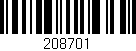 Código de barras (EAN, GTIN, SKU, ISBN): '208701'