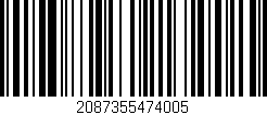 Código de barras (EAN, GTIN, SKU, ISBN): '2087355474005'