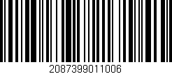 Código de barras (EAN, GTIN, SKU, ISBN): '2087399011006'
