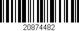 Código de barras (EAN, GTIN, SKU, ISBN): '20874482'