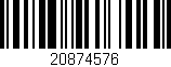 Código de barras (EAN, GTIN, SKU, ISBN): '20874576'
