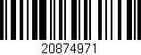 Código de barras (EAN, GTIN, SKU, ISBN): '20874971'