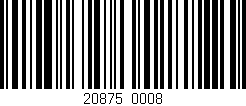 Código de barras (EAN, GTIN, SKU, ISBN): '20875/0008'