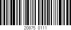 Código de barras (EAN, GTIN, SKU, ISBN): '20875/0111'