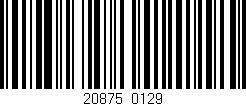 Código de barras (EAN, GTIN, SKU, ISBN): '20875/0129'