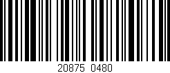 Código de barras (EAN, GTIN, SKU, ISBN): '20875/0480'