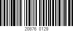 Código de barras (EAN, GTIN, SKU, ISBN): '20876/0129'