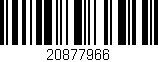 Código de barras (EAN, GTIN, SKU, ISBN): '20877966'