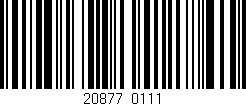 Código de barras (EAN, GTIN, SKU, ISBN): '20877/0111'