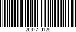 Código de barras (EAN, GTIN, SKU, ISBN): '20877/0129'