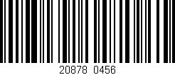 Código de barras (EAN, GTIN, SKU, ISBN): '20878/0456'