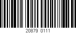 Código de barras (EAN, GTIN, SKU, ISBN): '20879/0111'