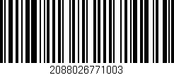 Código de barras (EAN, GTIN, SKU, ISBN): '2088026771003'