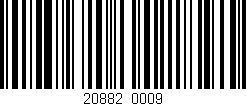 Código de barras (EAN, GTIN, SKU, ISBN): '20882/0009'