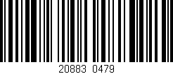 Código de barras (EAN, GTIN, SKU, ISBN): '20883/0479'