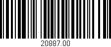 Código de barras (EAN, GTIN, SKU, ISBN): '20887.00'