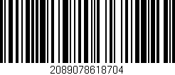 Código de barras (EAN, GTIN, SKU, ISBN): '2089078618704'