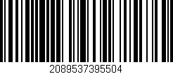 Código de barras (EAN, GTIN, SKU, ISBN): '2089537395504'