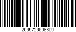 Código de barras (EAN, GTIN, SKU, ISBN): '2089723806609'