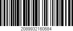 Código de barras (EAN, GTIN, SKU, ISBN): '2089932160684'