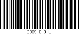 Código de barras (EAN, GTIN, SKU, ISBN): '2089_0_0_U'