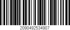 Código de barras (EAN, GTIN, SKU, ISBN): '2090492534907'