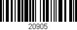 Código de barras (EAN, GTIN, SKU, ISBN): '20905'