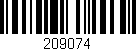 Código de barras (EAN, GTIN, SKU, ISBN): '209074'