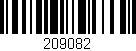 Código de barras (EAN, GTIN, SKU, ISBN): '209082'