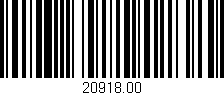 Código de barras (EAN, GTIN, SKU, ISBN): '20918.00'