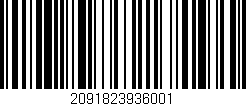 Código de barras (EAN, GTIN, SKU, ISBN): '2091823936001'