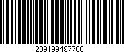 Código de barras (EAN, GTIN, SKU, ISBN): '2091994977001'