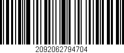 Código de barras (EAN, GTIN, SKU, ISBN): '2092062794704'