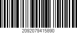 Código de barras (EAN, GTIN, SKU, ISBN): '2092079415890'