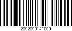 Código de barras (EAN, GTIN, SKU, ISBN): '2092090141808'