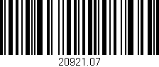 Código de barras (EAN, GTIN, SKU, ISBN): '20921.07'