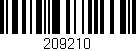 Código de barras (EAN, GTIN, SKU, ISBN): '209210'