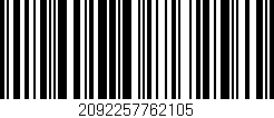 Código de barras (EAN, GTIN, SKU, ISBN): '2092257762105'