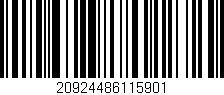 Código de barras (EAN, GTIN, SKU, ISBN): '20924486115901'