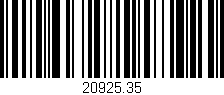 Código de barras (EAN, GTIN, SKU, ISBN): '20925.35'