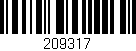 Código de barras (EAN, GTIN, SKU, ISBN): '209317'