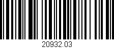 Código de barras (EAN, GTIN, SKU, ISBN): '20932.03'